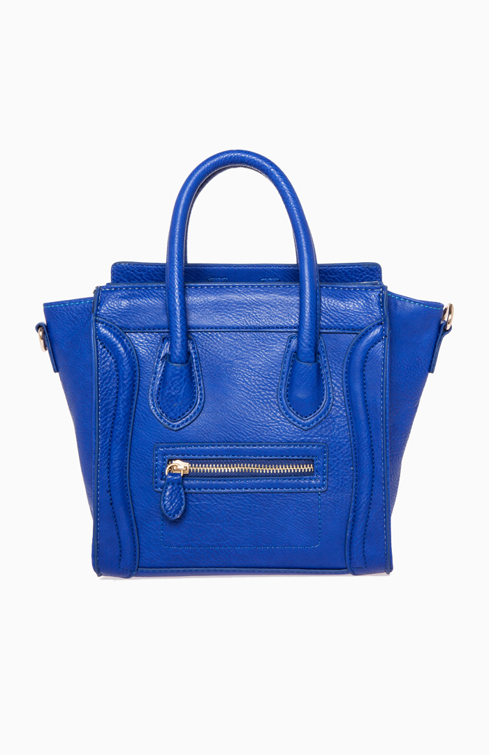 DAILYLOOK Mini Structured Handbag in Blue | DAILYLOOK