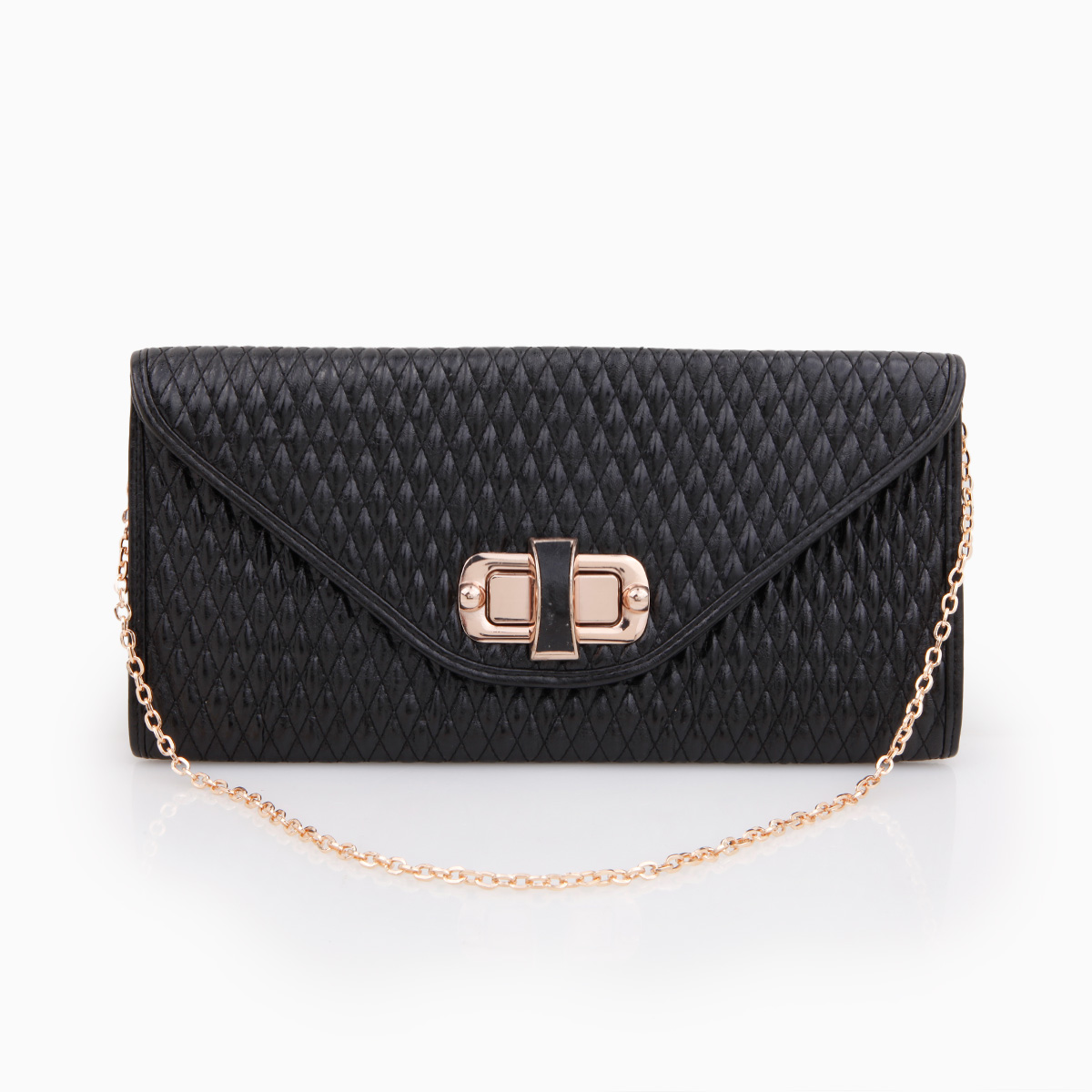 Jet Quilted Clutch by Urban Expressions