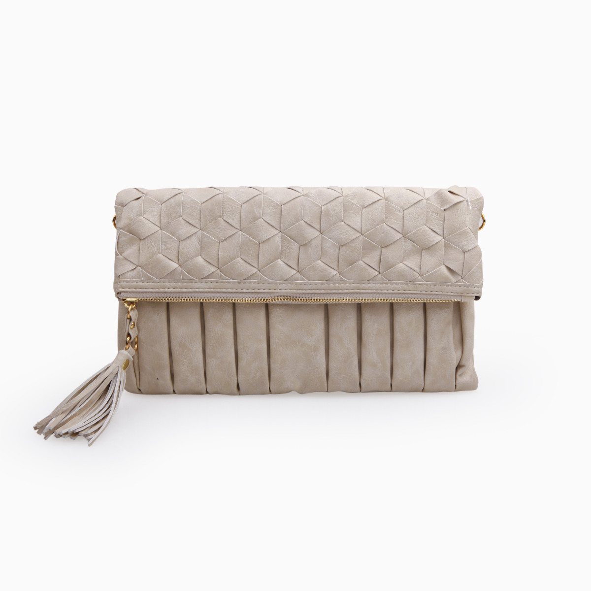 Origami Leatherette Clutch by Urban Expressions