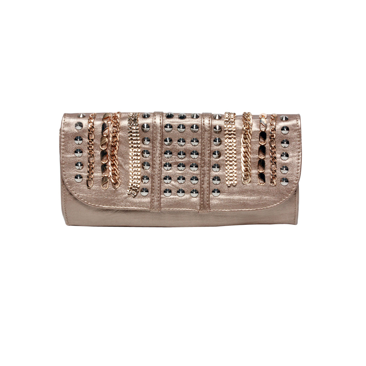 Gold Rockstar Stud Clutch by MMS