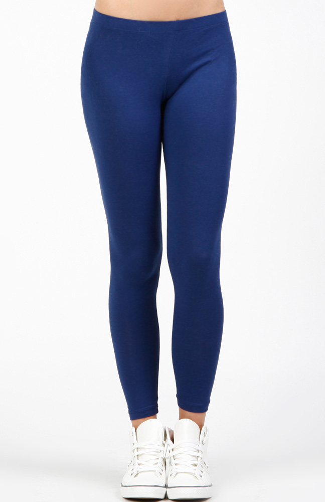 Jersey Leggings in Royal Blue DAILYLOOK