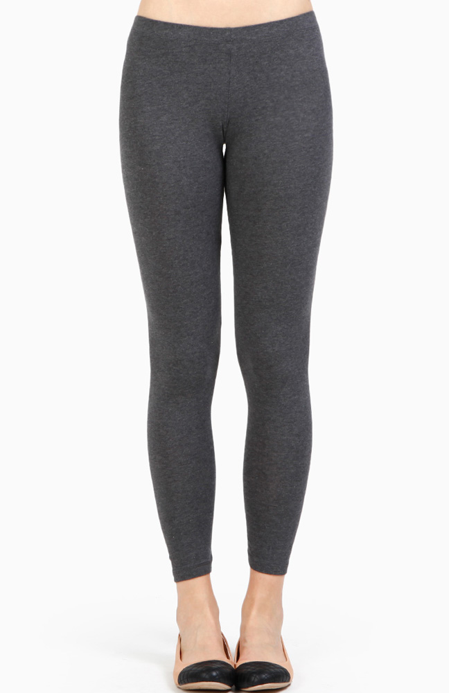 Jersey Leggings in Charcoal DAILYLOOK