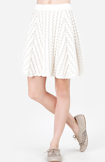Zig Zag Knit Skirt Slide 1