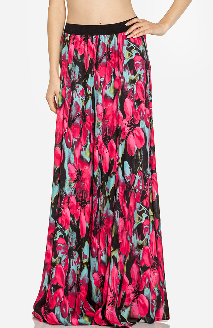BB Dakota Lithia Maxi Skirt in Floral Multi | DAILYLOOK