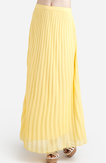 Pleated Maxi Skirt Slide 1