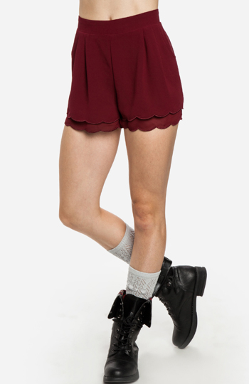 Scalloped Edge Shorts Slide 1