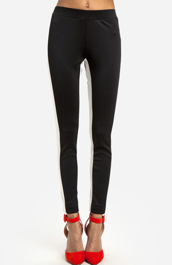 Contrast Panel Leggings Slide 1