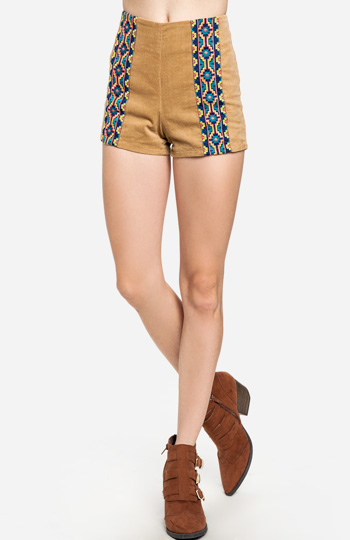 Tribal Corduroy Shorts Slide 1