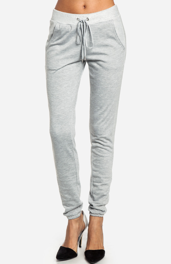 metallic sweatpants