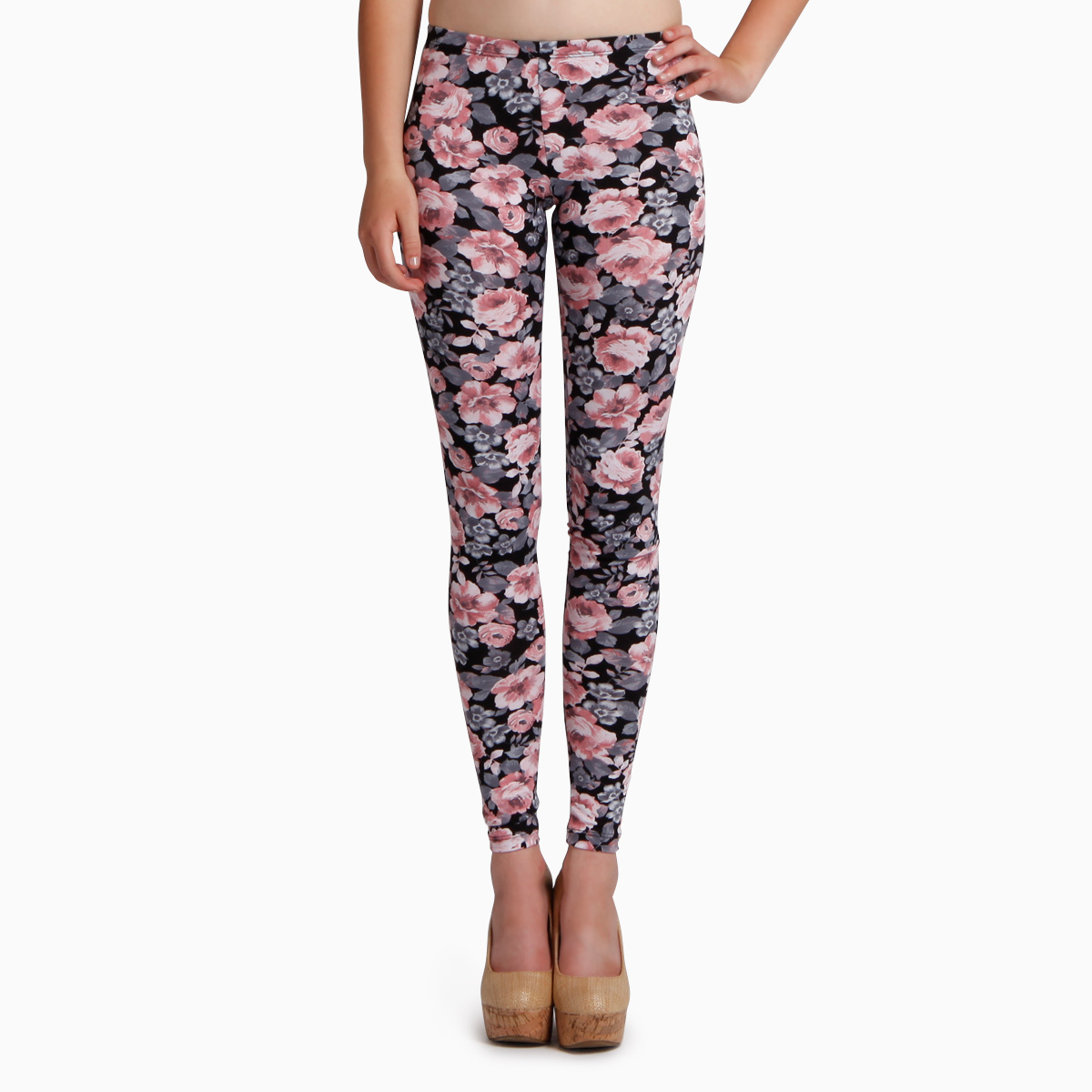 Floral Print Leggings by Cherish