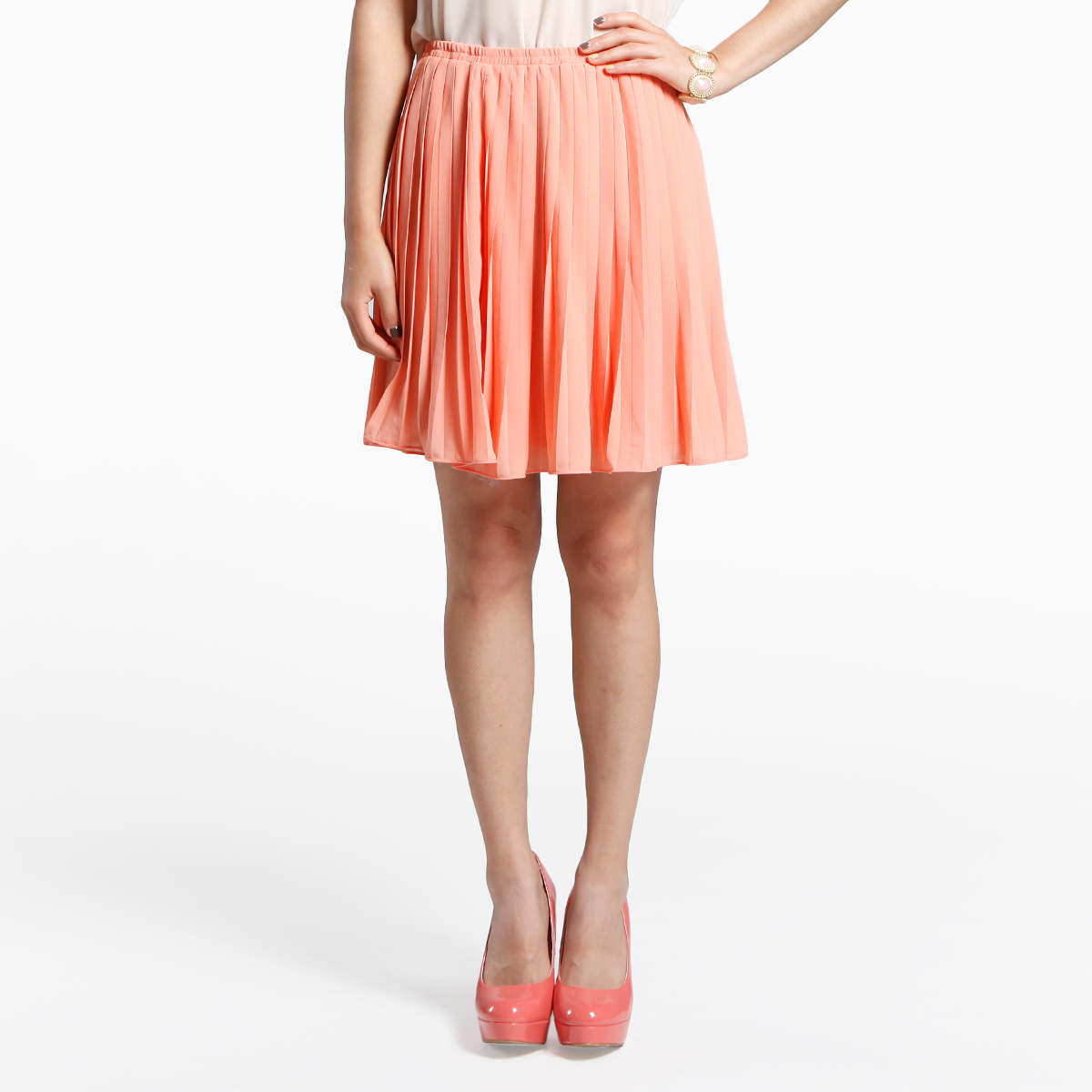 skirt with straps zara