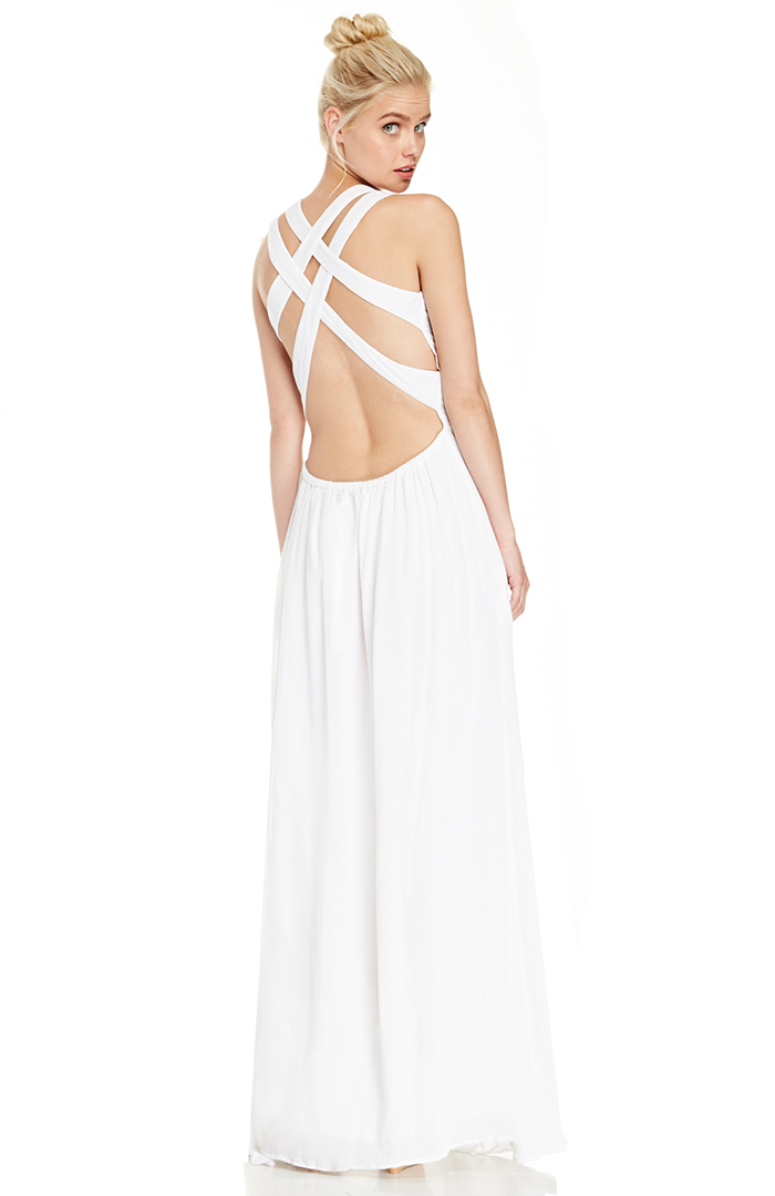 Lovers Friends Athena Maxi Dress In White Dailylook
