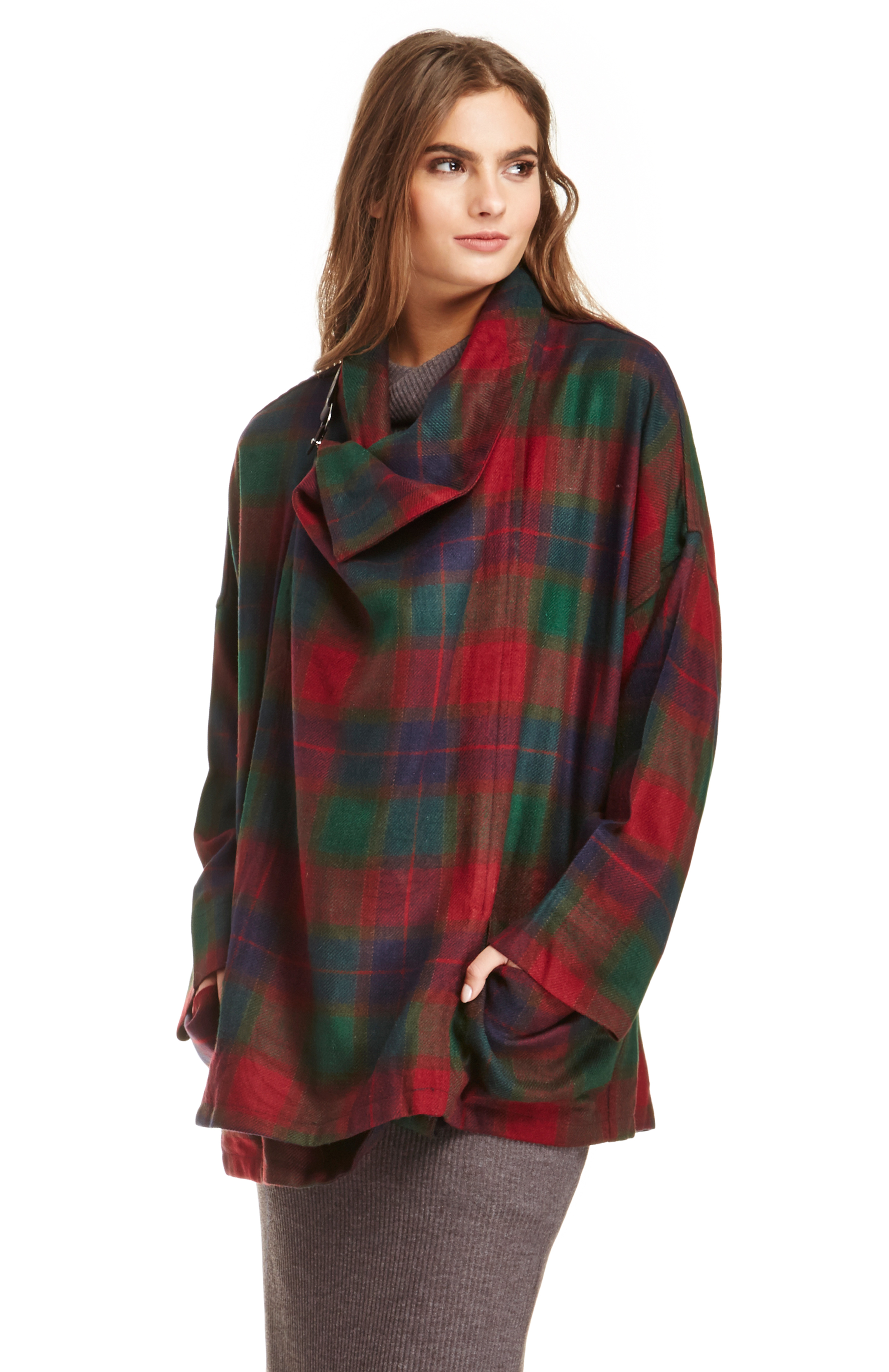 CAPULET Wool Wrap Jacket in Floral Multi DAILYLOOK