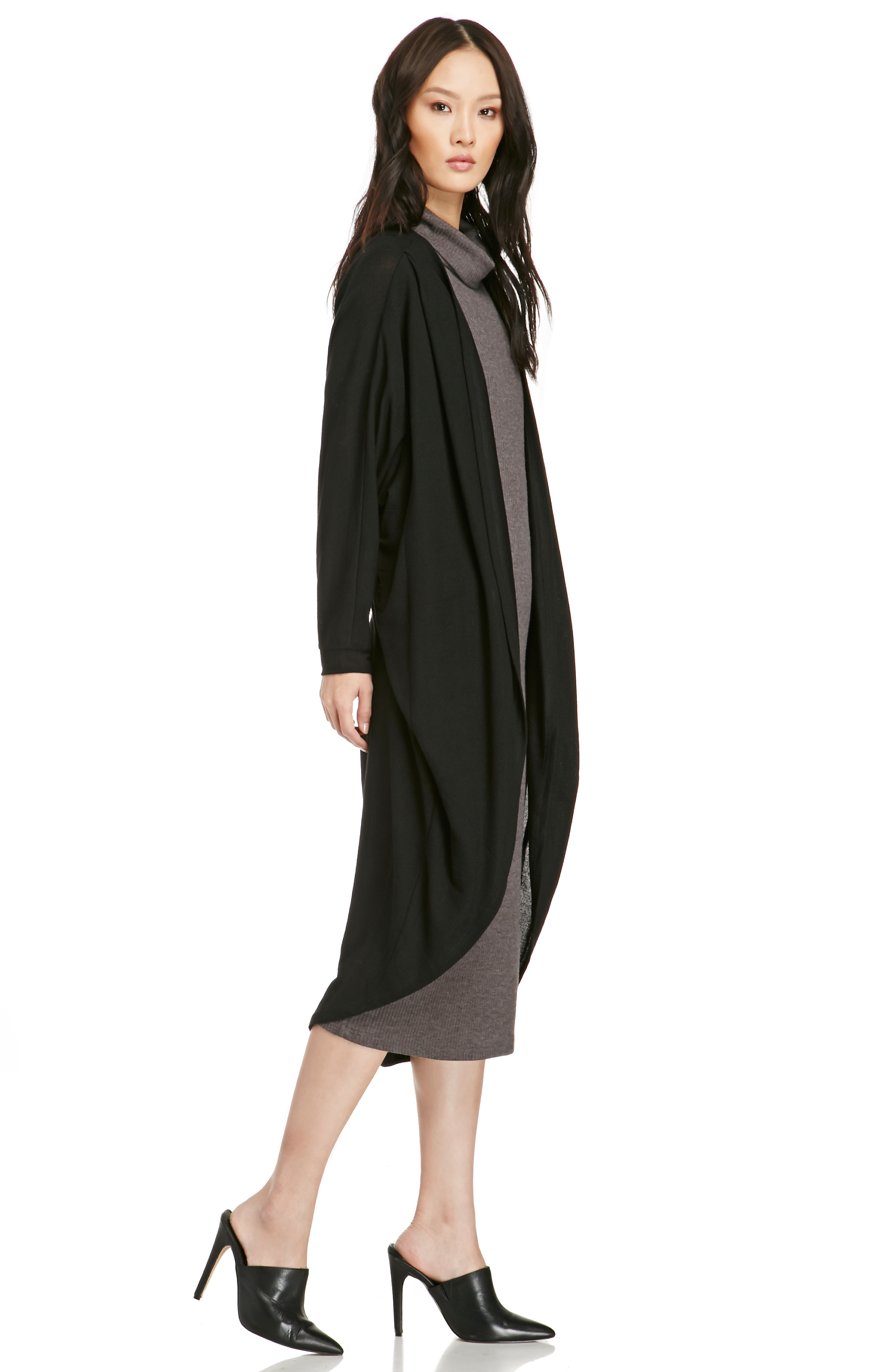Classic Long Knit Cardigan in Black DAILYLOOK