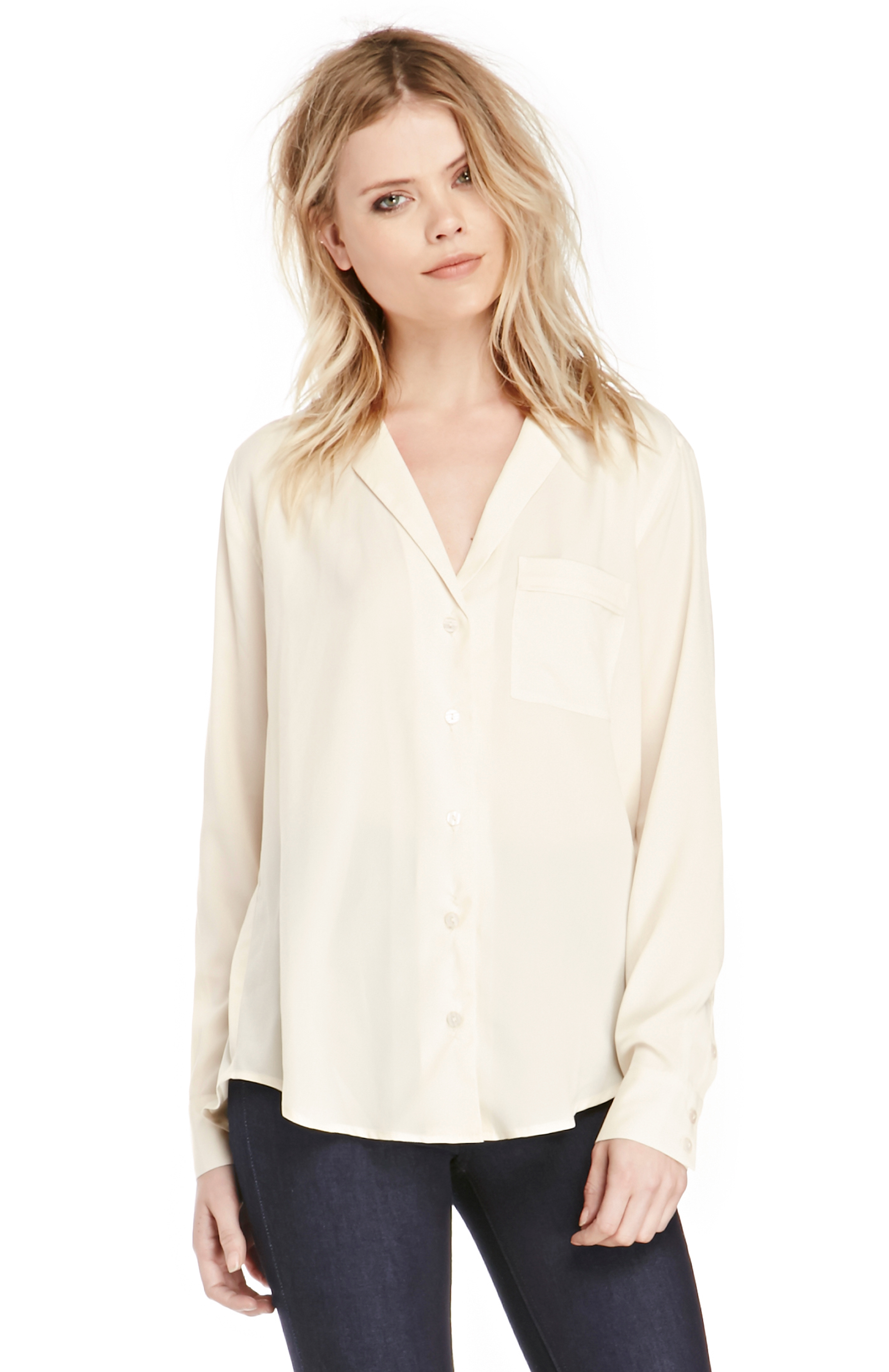 Bed Ready Blouse in Cream XS | DAILYLOOK