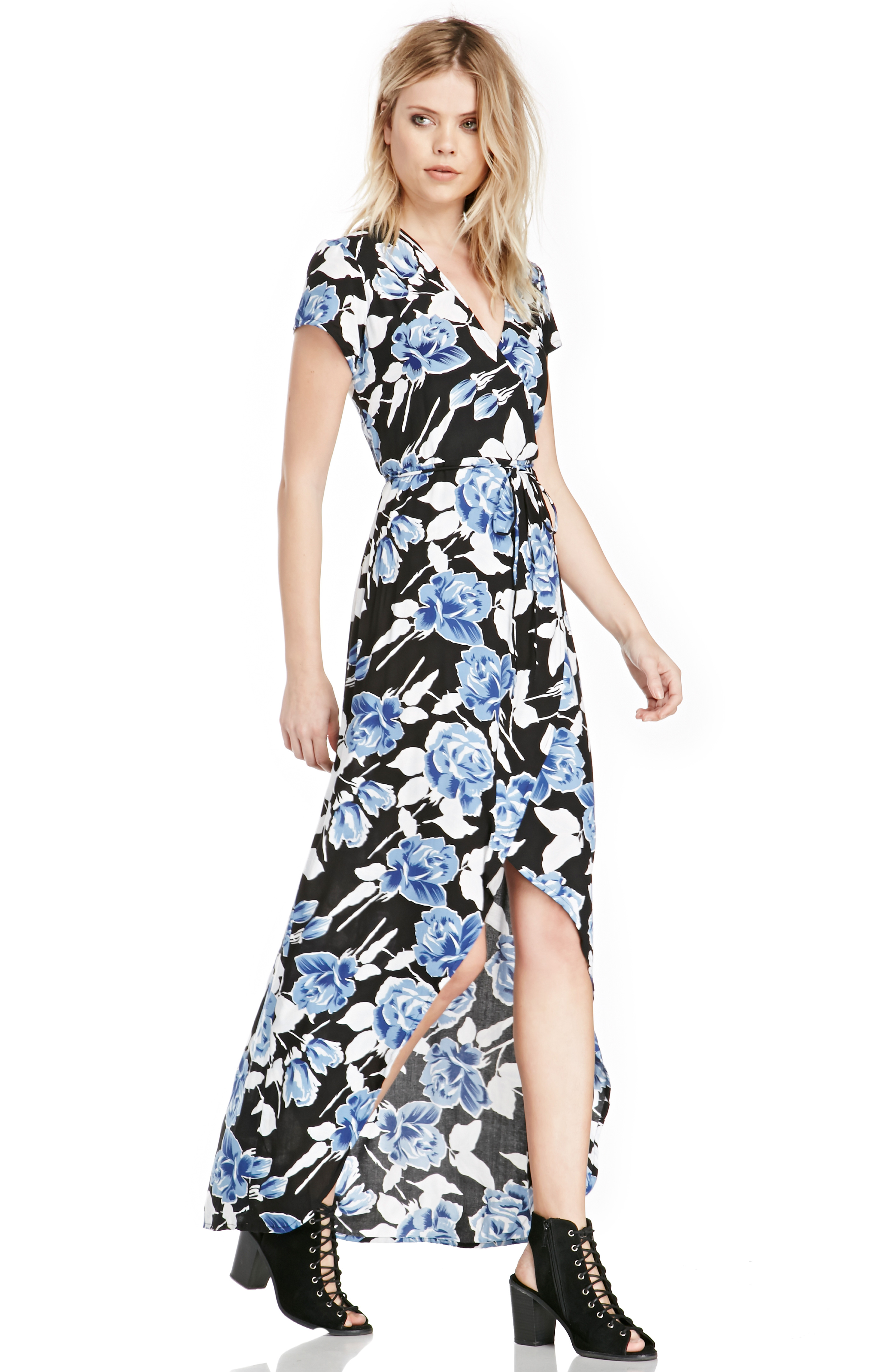 Faithfull The Brand LuLu Maxi Dress in Blue DAILYLOOK