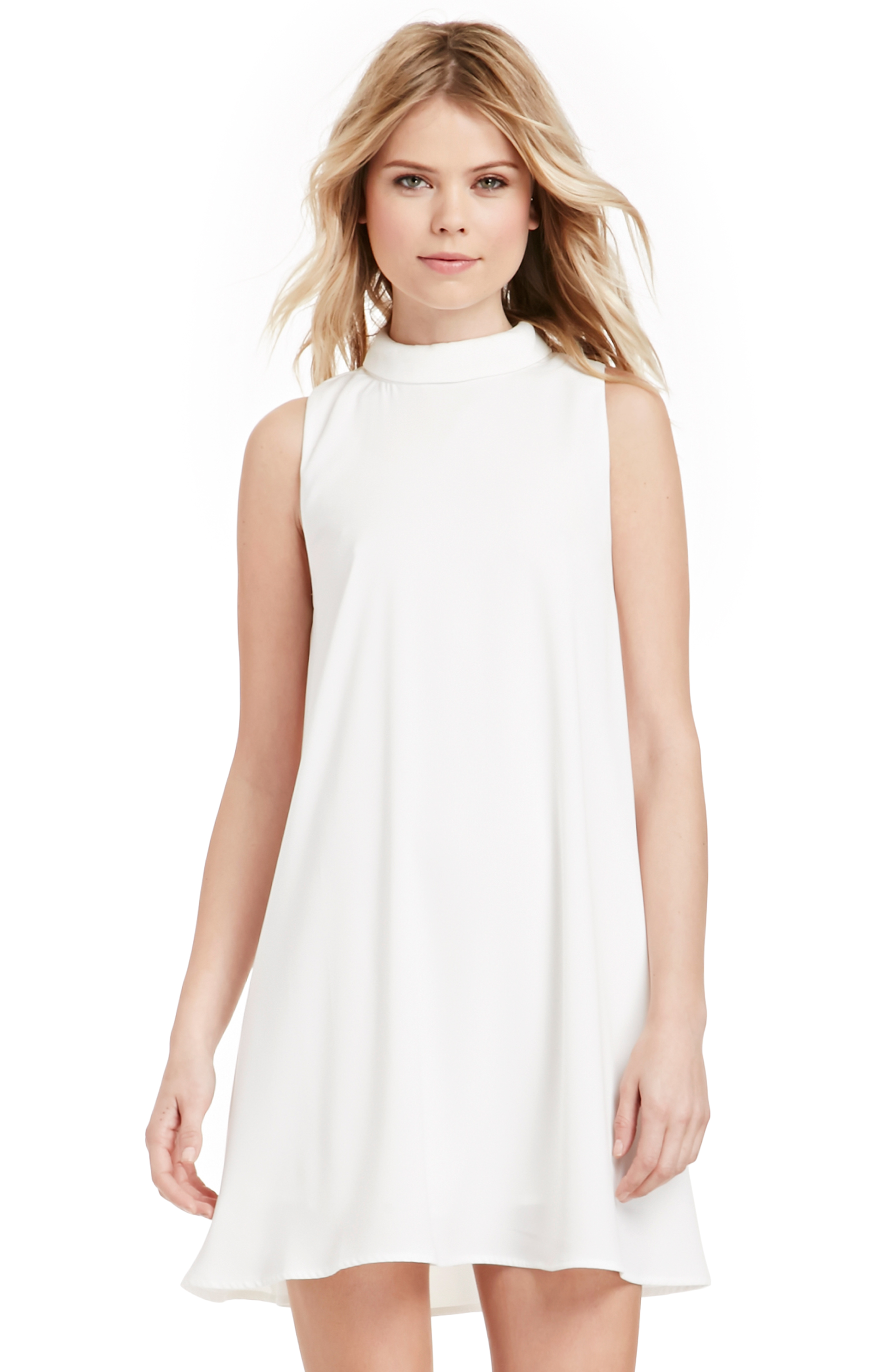 J.O.A Collar Shift Dress in Ivory DAILYLOOK