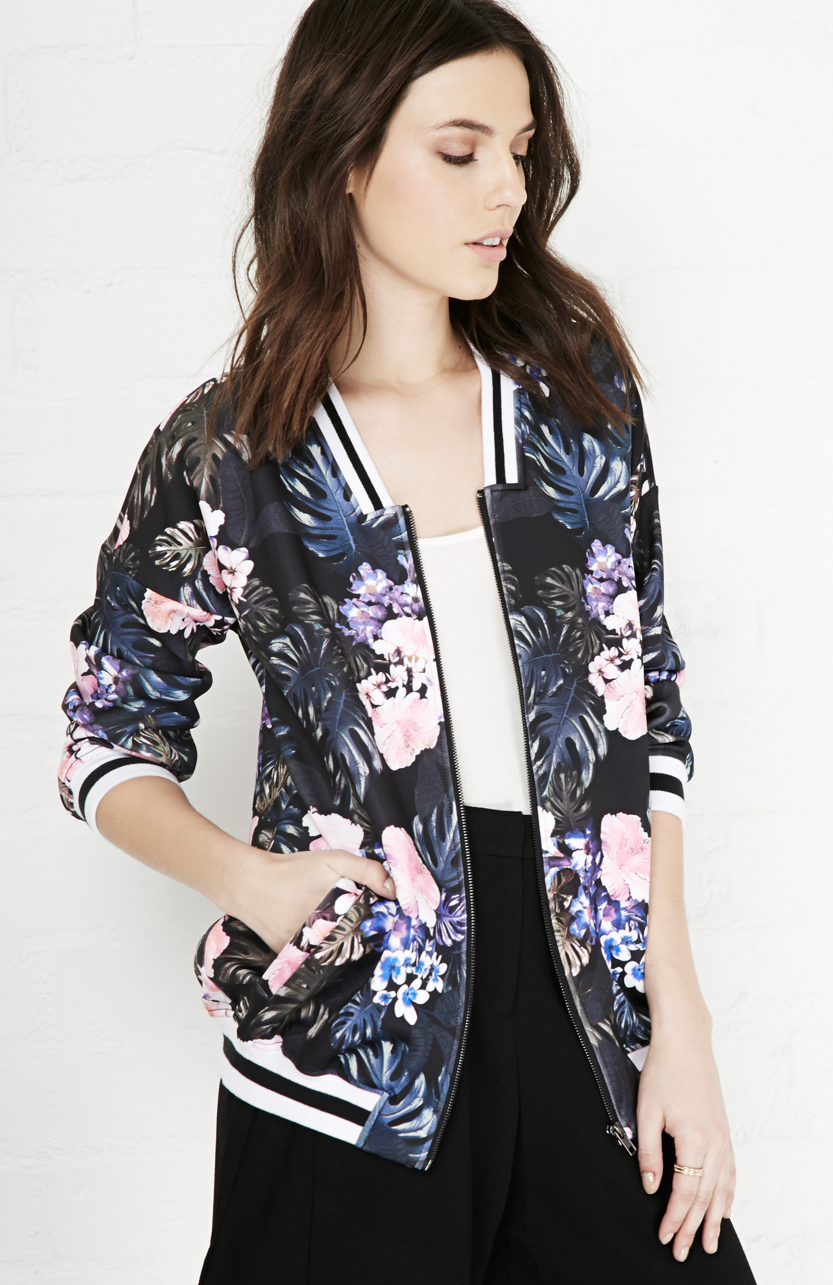 The Fifth Label American Girl Bomber Jacket in Black | DAILYLOOK