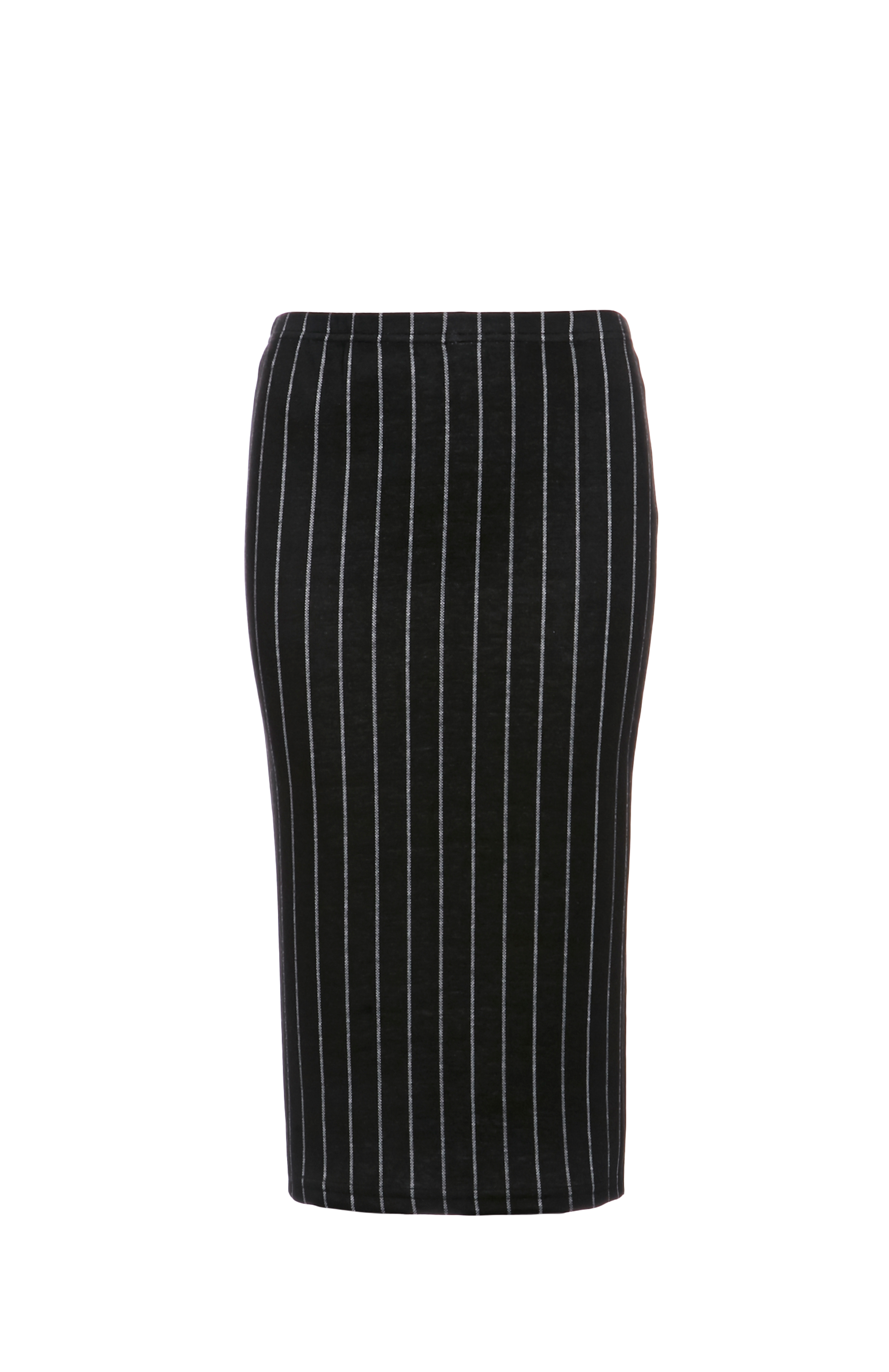 Glamorous Pinstripe Pencil Skirt in Black | DAILYLOOK