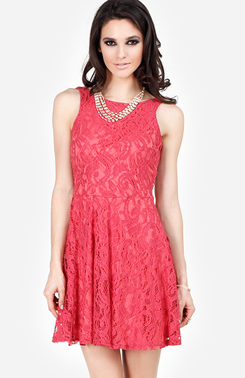 Low Back Lace Dress Slide 1