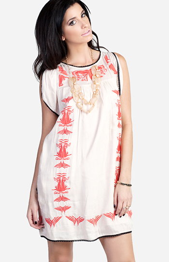 Embroidered Nighty Slide 1