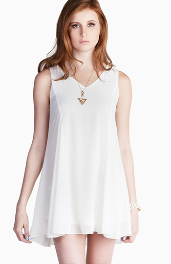 Micro Gold Dot Dress Slide 1