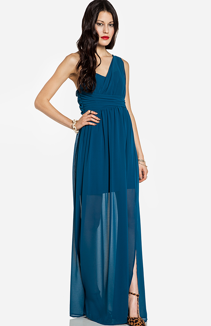 Keepsake Spectrum Maxi Dress in Teal DAILYLOOK