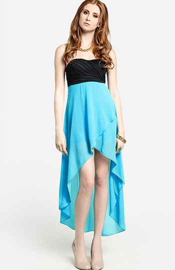 High/Low Sweetheart Dress Slide 1