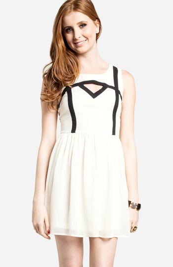 Barred Bodice Dress Slide 1