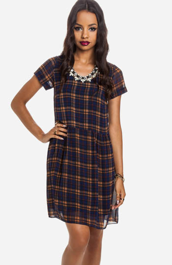 DV Dolce Vita Adelaide Plaid Dress Slide 1