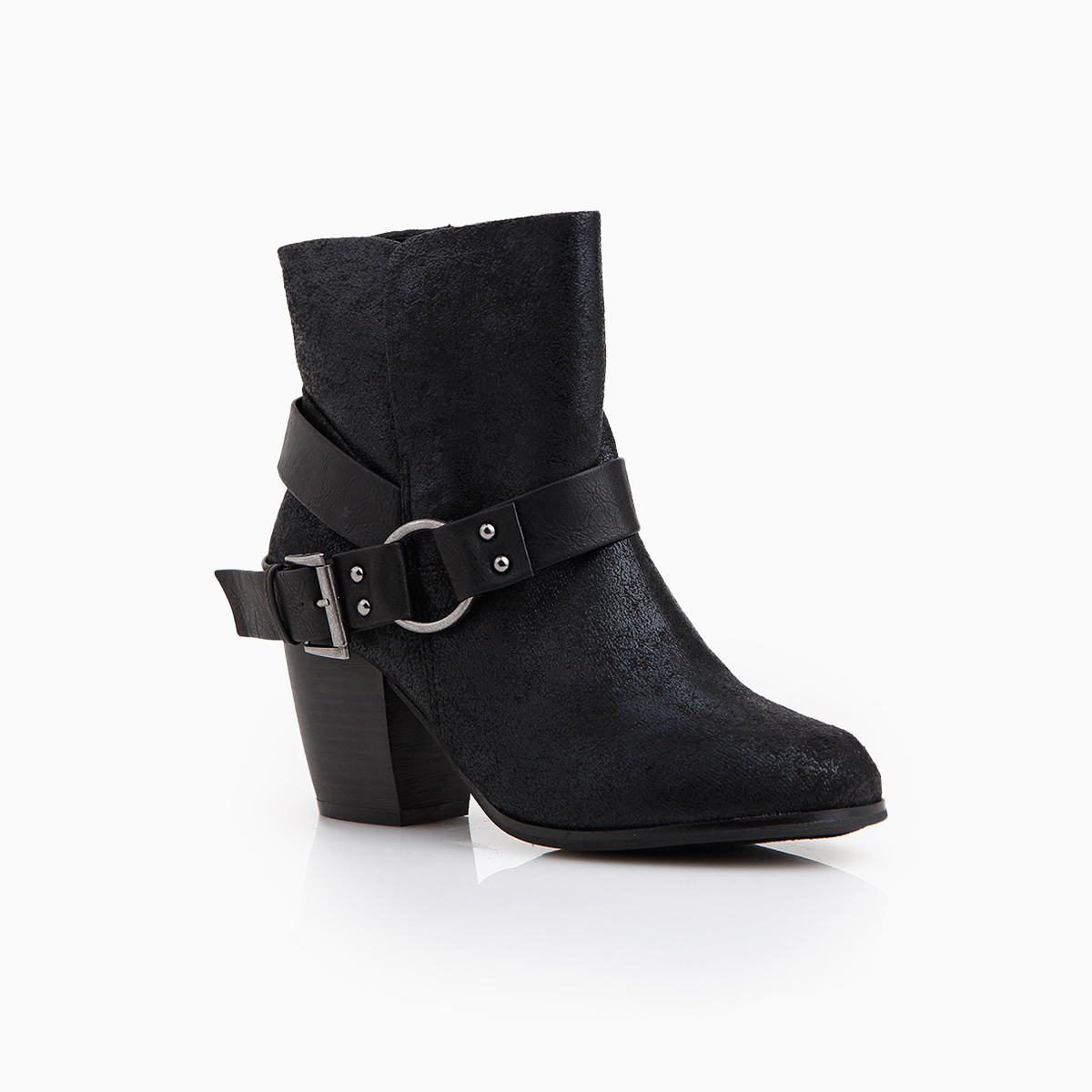distressed womens booties