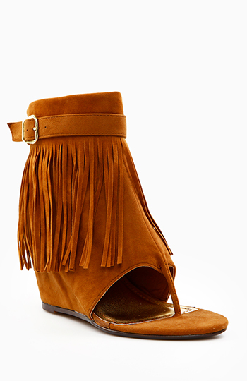 Fringe Sandals Slide 1