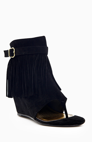 Fringe Sandals Slide 1