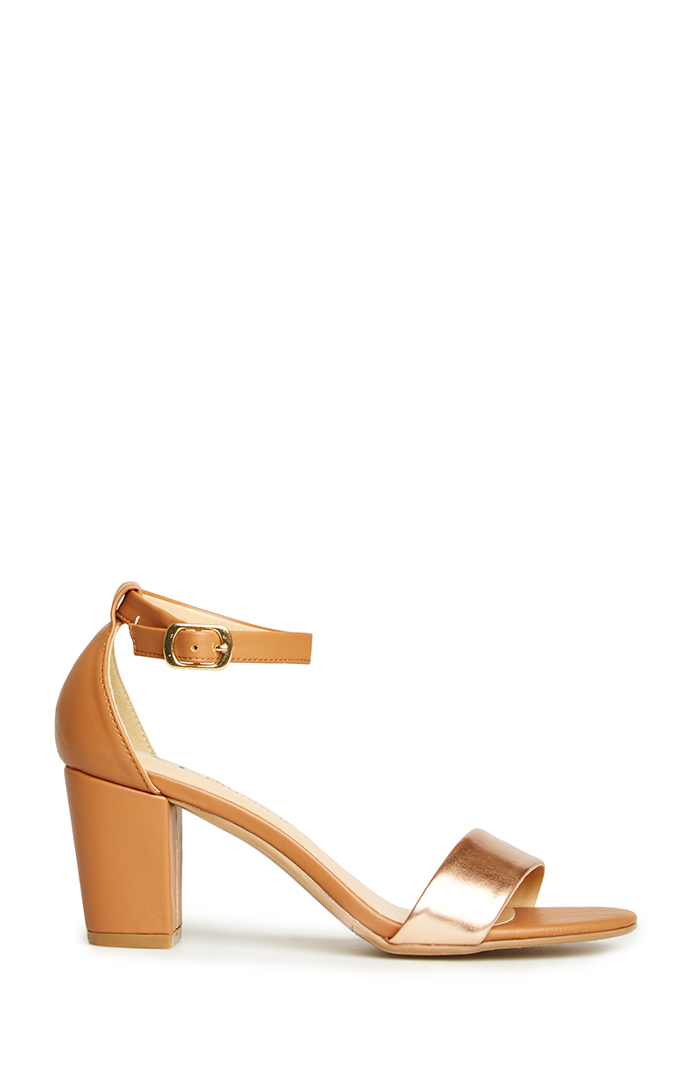 CL by Chinese Laundry Janella Block Heels in Gold | DAILYLOOK