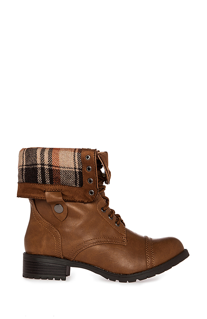 ladder lace boots