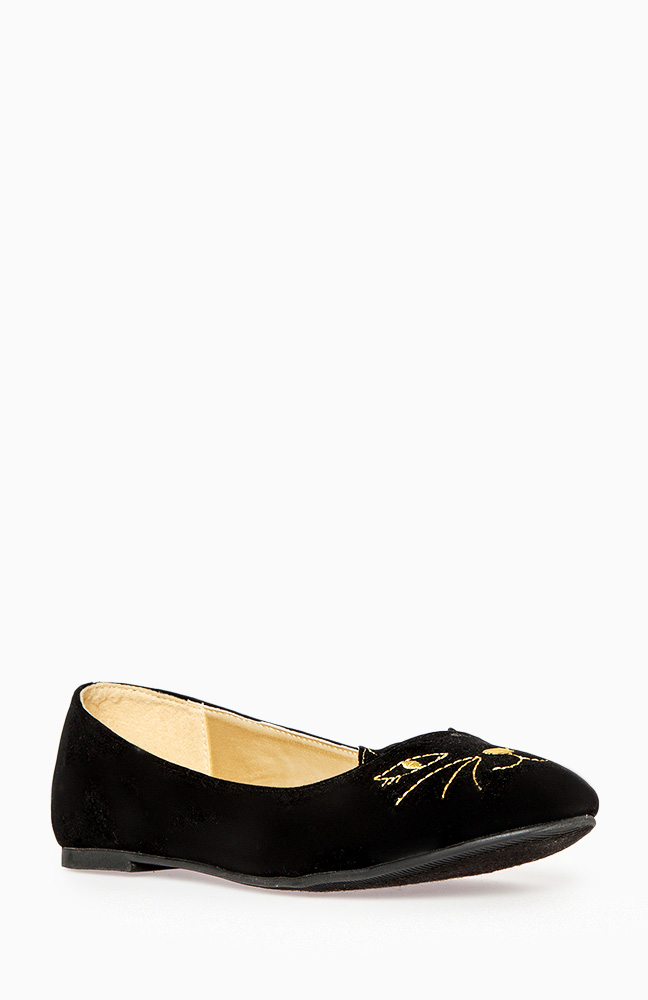 Black Cat Flats in Black DAILYLOOK