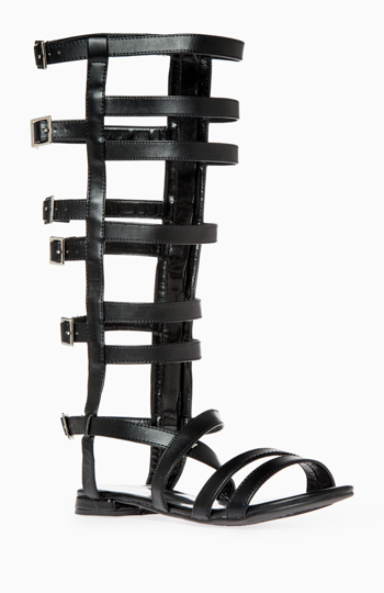 Knee High Gladiator Sandals Slide 1