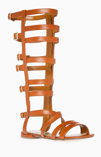 Knee High Gladiator Sandals Slide 1