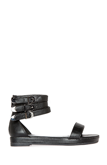 Buckled Up Platform Sandals Slide 1