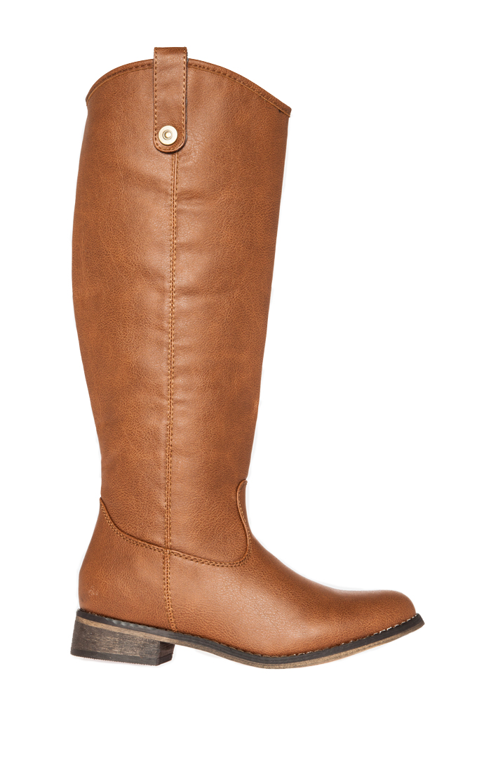 Sleek Knee High Riding Boots in Brown DAILYLOOK