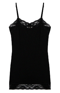 Basic Lace Trim Camisole in Black | DAILYLOOK