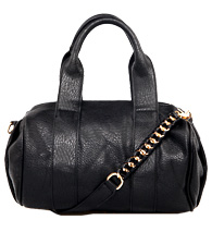 Stud Base Vegan Leather Duffel Bag