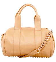 Stud Base Vegan Leather Duffel Bag