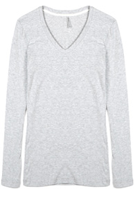 Classic V-neck Long Sleeve Top
