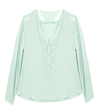 White Collar Detail Blouse