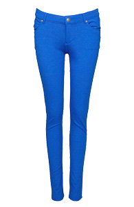 Chic Ponte Knit Jeggings in Royal Blue | DAILYLOOK