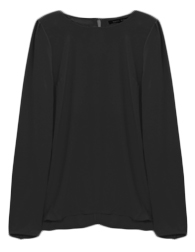 Key Hole Back Long Sleeve Top