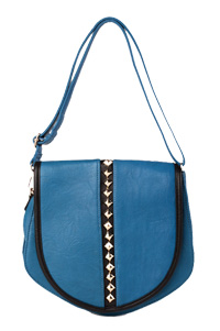 Center Studded Saddle Bag