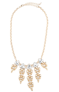 Crystal And Chain Necklace