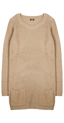 Cashmere Blend Patch Pocket Sweater